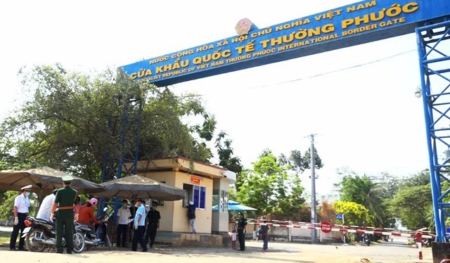 La puerta fronteriza internacional de Thuong Phuoc en la provincia de Dong Thap. (Fuente: VNA)