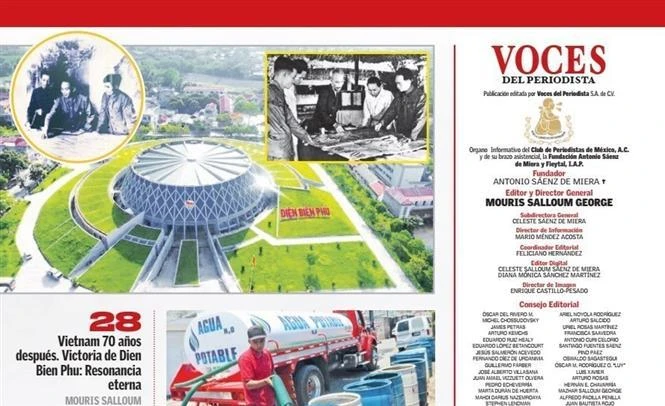 Artículo sobre la victoria de Dien Bien Phu en Voces del Periodista de México (Fuente: Voces del Periodista)