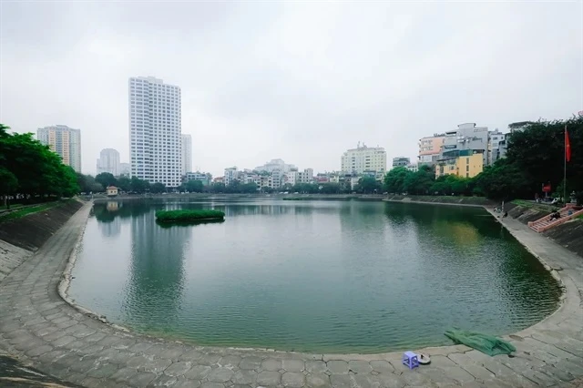 El lago Ngoc Khanh, en el distrito de Ba Dinh en Hanoi (Fuente: daidoanket.vn)