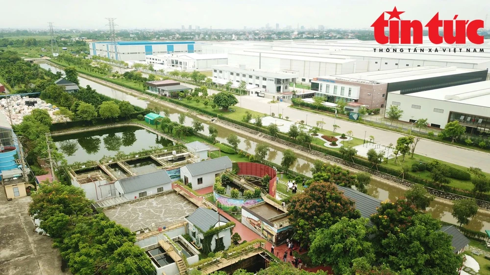 El parque industrial Nam Cau Kien (ciudad de Hai Phong) se desarrolla según el modelo de parque ecoindustrial (Fuente: VNA)