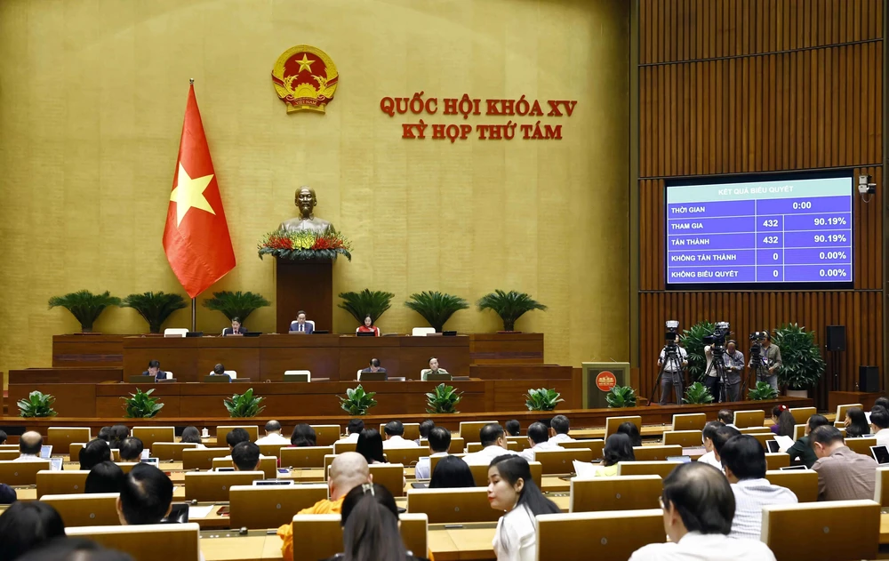 La Asamblea Nacional de Vietnam aprueba la Resolución sobre el plan de asignación del presupuesto del Gobierno central para 2025 (Fuente: VNA)