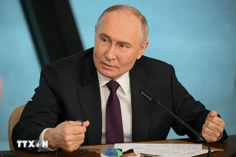 俄罗斯总统弗拉迪米尔·普京。图自越通社