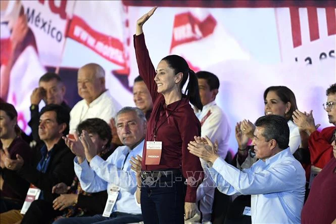 克劳迪娅·辛鲍姆·帕尔多当选当选墨西哥合众国总统。图自越通社