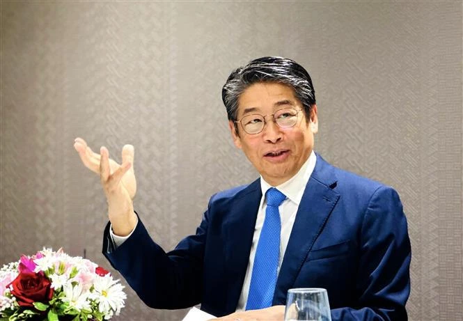 日本新任驻越大使伊藤直树。图自越通社