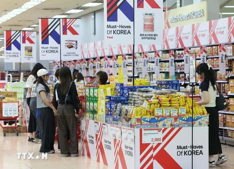 Dans un magasin Lotte Mart à Séoul, le 6 septembre 2023. Photo: Yonhap/VNA