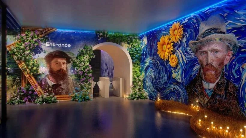 Des œuvres de Van Gogh et de Claude Monet seront présentés à l'exposition. Photo : Art Lighting Experience