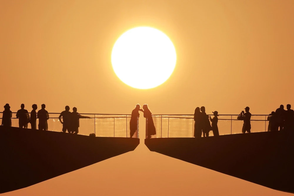 Le pont Kiss (Baiser) est l'un des lieux préférés des touristes sud-coréens. Photo : Quy Coc Tu.