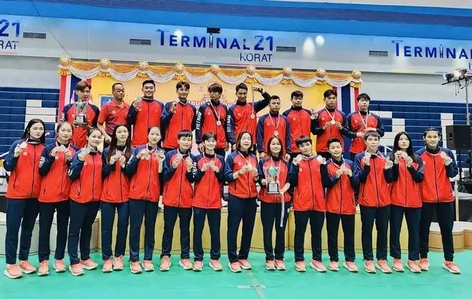 Le Vietnam remporte 3 médailles d'argent et 2 de bronze au Championnat du monde de sepak takraw 2024. Photo : CAUMAYVN