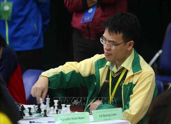 Le grand maître vietnamien d’échecs Le Quang Liem. Photo : VNA