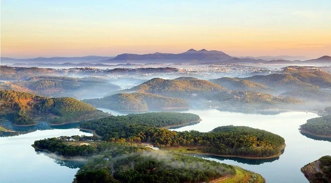 La zona turística del lago Tuyen Lam. (Foto: baolamdong)