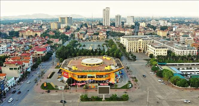 Un rincón de la ciudad de Bac Giang visto desde arriba. (Foto; VNA(