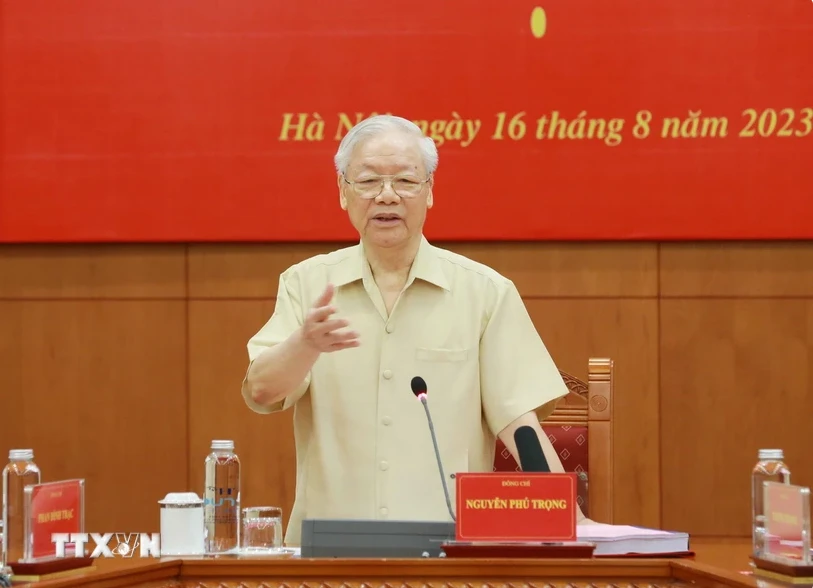 Le secrétaire général du Parti communiste du Vietnam Nguyen Phu Trong. Photo : VNA