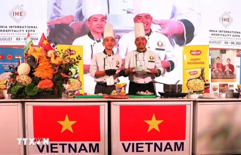 Un stand du Vietnam à l'IHE 2024. Photo : VNA