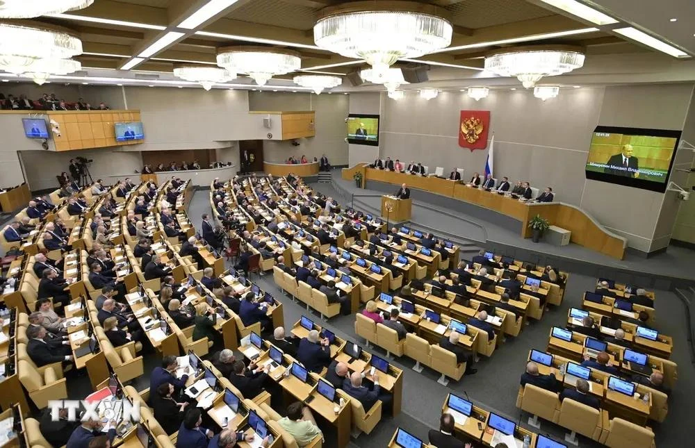 Une session à Douma d’État russe. Photo : VNA