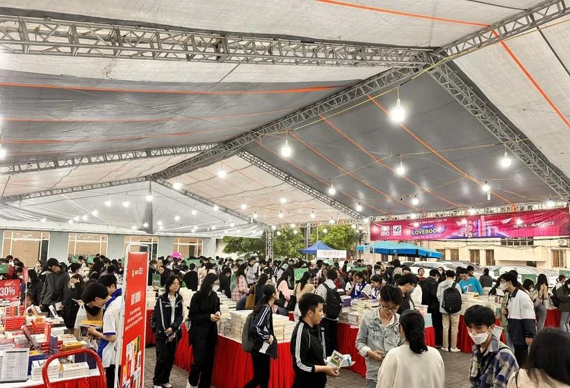 Book fair with attractive promotions expected to draw a large number of readers (Photo: VietnamPlus)