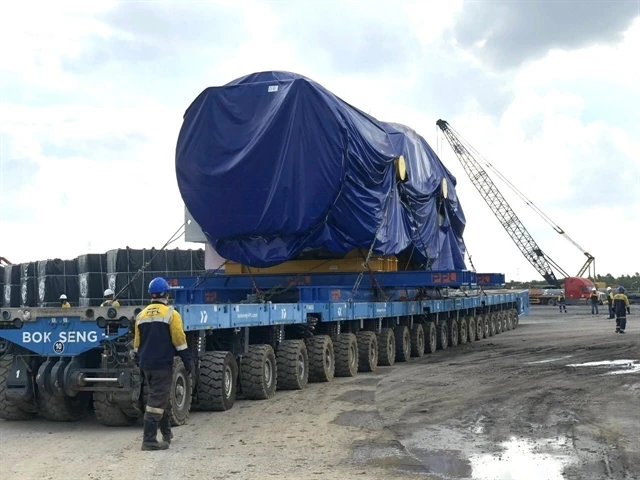 Equipment of Nhon Trach 3 gas power plant built in Dong Nai province. (Photo: VNA)