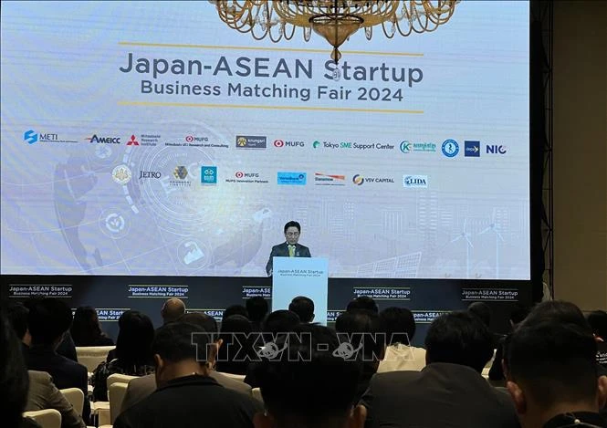 An overview of Japan-ASEAN Startup Business Matching Fair 2024 (Photo: VNA)