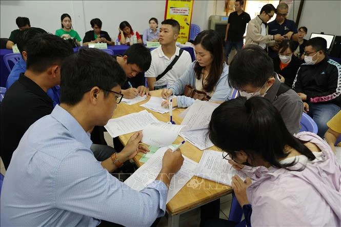 A Job recruitment fair in Ho Chi Minh City (Photo: VNA)