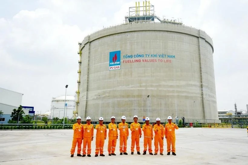 A LPG storage tank at PV GAS Vung Tau Terminal (Photo: VNA)