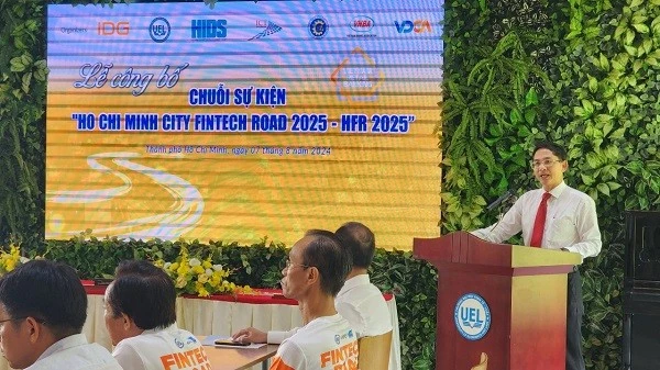 Press conference to announce Ho Chi Minh City Fintech Road 2025 (Photo: doanhnghiepcuocsong.vn)