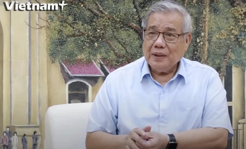 Professor Vu Minh Giang shares stories about late Party General Secretary Nguyen Phu Trong (Photo: VietnamPlus)