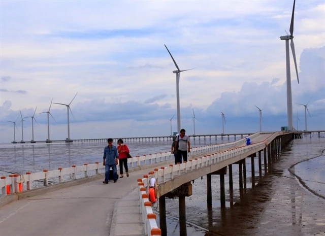 A Bac Lieu offshore wind farm (Photo: VNA)