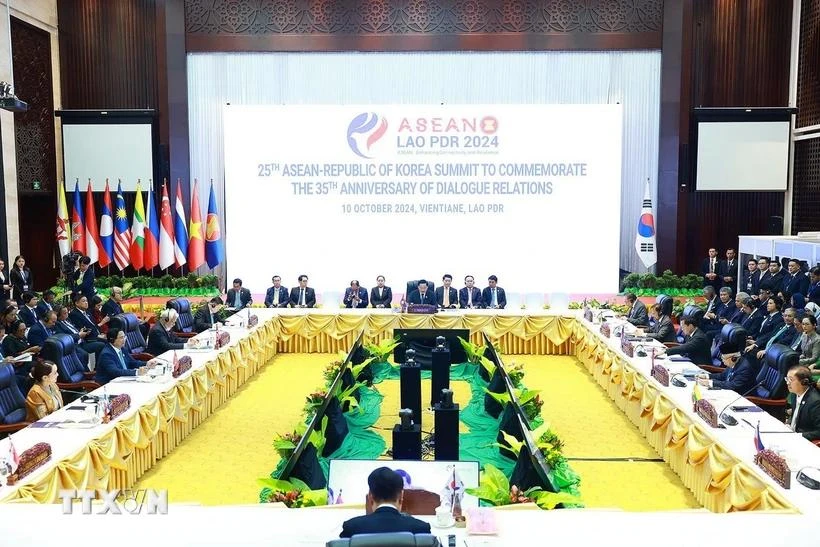 An overview of ASEAN-RoK Summit in Laos (Photo: VNA)