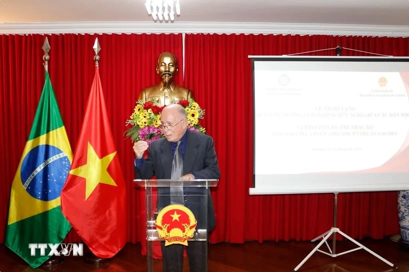 Journalist and historian Pedro de Oliviera, Secretary-General of the Brazil-Vietnam Friendship Association (Photo: VNA)