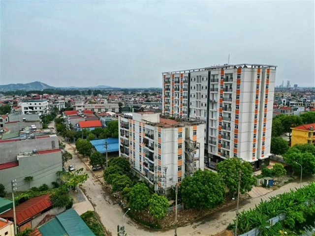 A social housing complex in Bac Giang city. (Photo: VNA)