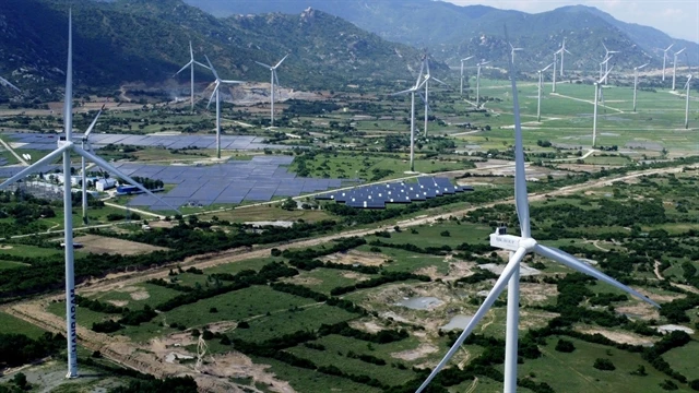 A power project in operation in Ninh Thuan province. (Photo: VNA)