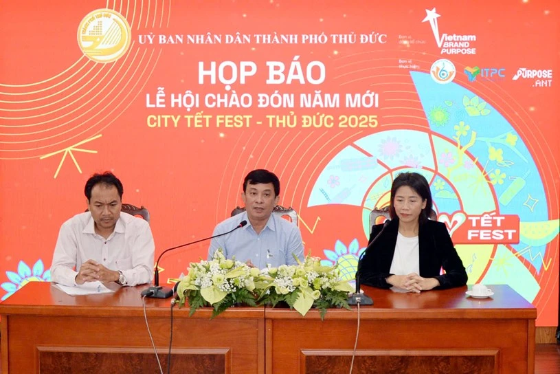 At the press conference announcing the festival in Thu Duc city on October 31. (Photo: ttbc-hcm.gov.vn) 