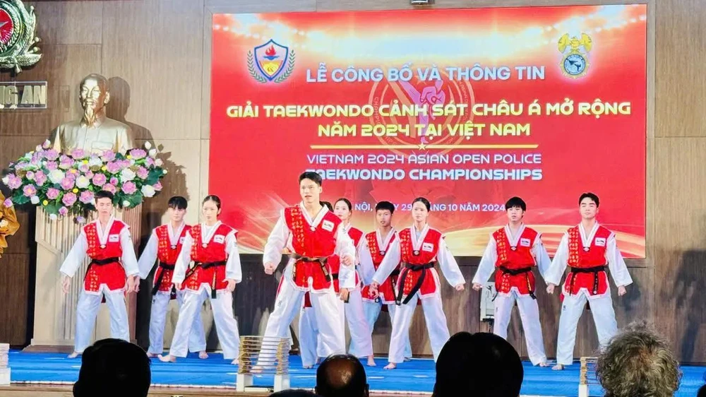 Twenty-three countries and territories have so far registered for the Asian Police Taekwondo Championship 2024 that will be held in Vietnam in next month. (Photo: cand.com.vn)