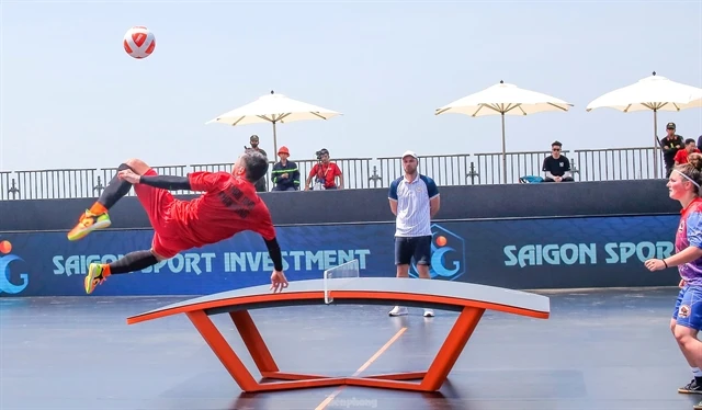 The fourth World Teqball Championships will have a record number of participants competing in HCM City from December 4 to 7. (Photo: doanhnhansaigon.vn)