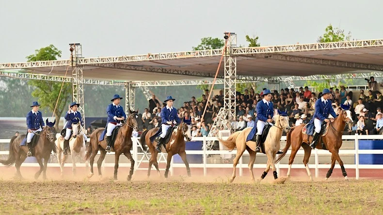Inauguran la academia de equitación profesional Vinpearl Horse Academy Vu Yen. (Fuente: Nhandan)