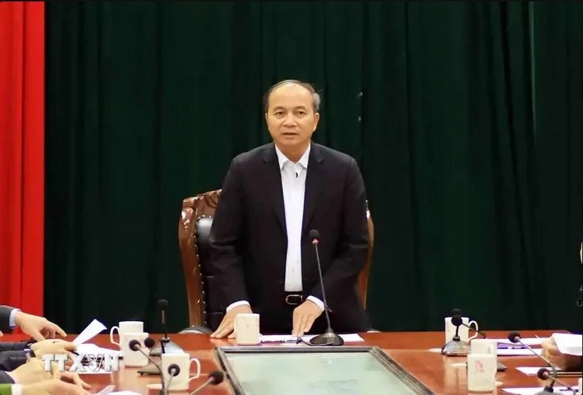 Nguyen Van Tri, ex presidente del Comité Popular de la provincia norteña de Vinh Phuc (Foto: VNA)