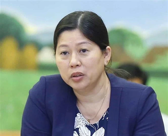 Nguyen Thi Phuong Hoa, vicesecretaria del Comité de Asuntos Civiles del Partido y viceministra de Recursos Naturales y Medio Ambiente (Foto: VNA)