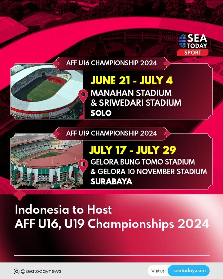 L'Indonésie accueillera les Championnats d’Asie du Sud-Est de football U16 et U19 2024. Photo: https: twitter.com