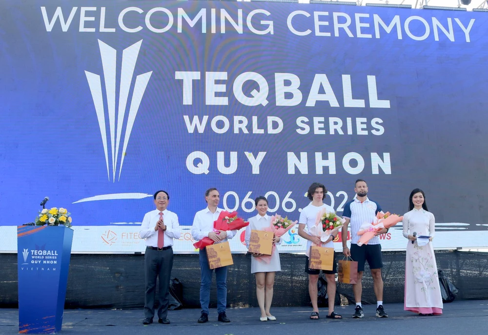 Ouverture des Teqball World Series 2024 à Binh Dinh. Photo: binhdinh.gov.vn