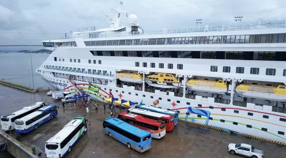 Le baeau de croisière Blue Dream Melody. Photo: vessel Finder