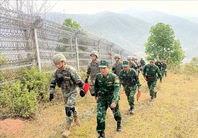 Les gardes-frontières du Vietnam et de la Chine effectuent des patrouilles bilatérales. Photo: VNA