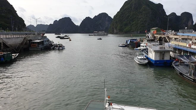 Le quai fluvial dans la zone de services de luxe de Bên Doan, quartier de Hông Gai. Photo: laodong.vn