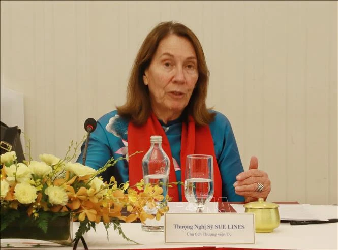 La présidente du Sénat australien, Sue Lines. Photo: VNA