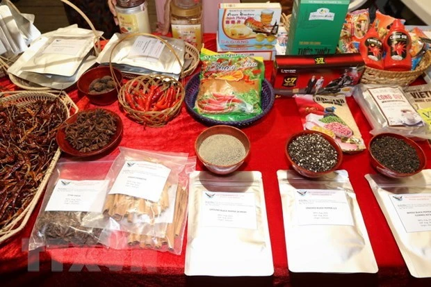 Les produits vietnamiens la 13e édition de la Foire mondiale du piment à Rieti. Photo: VNA