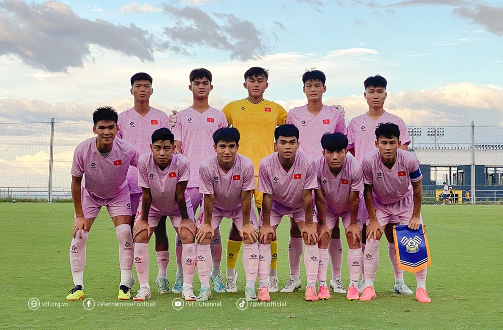 L'équipe nationale U20. Photo: VFF