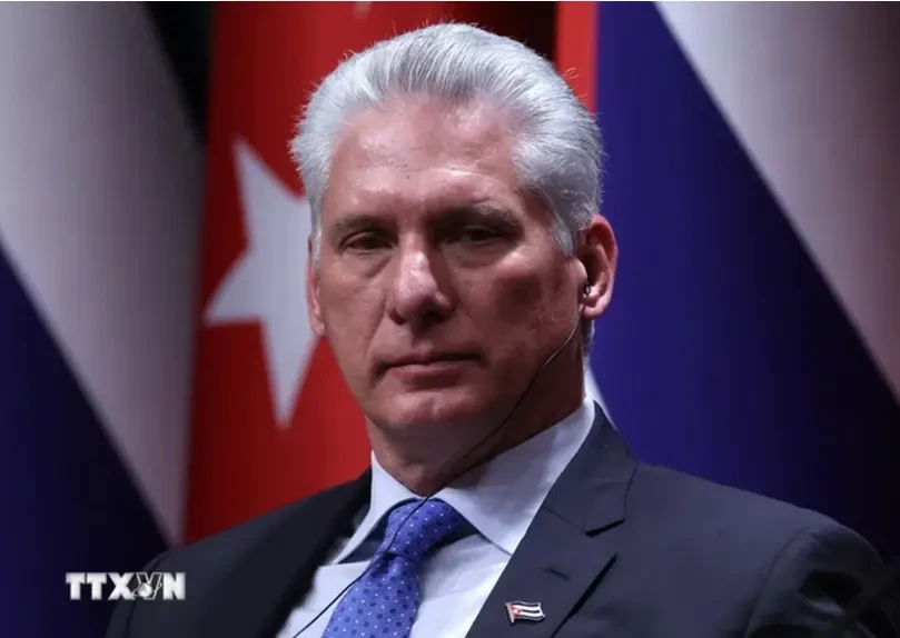 Le président cubain Miguel Díaz-Canel. Photo: AFP/VNA