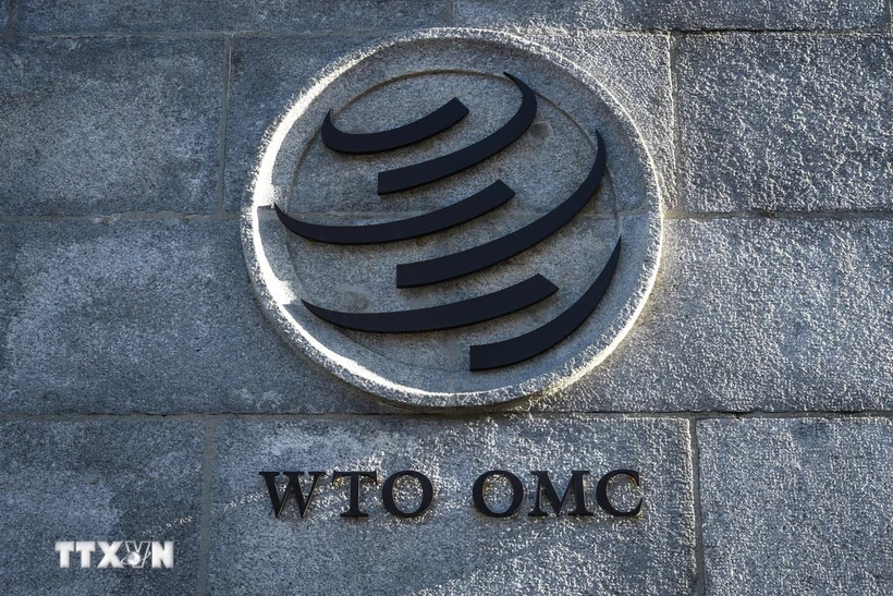 Symbole de l'OMC à Genève. Photo: AFP/VNA