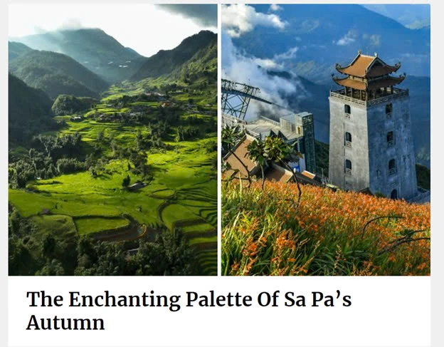 Foreign magazine marvel at enchanting palette of Sa Pa’s autumn