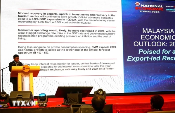 An overview of the National Economic Forum 2024 of Malaysia (Photo: VNA)