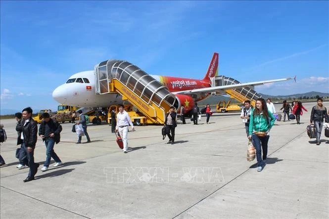 At Lien Khuong airport (Photo: VNA)