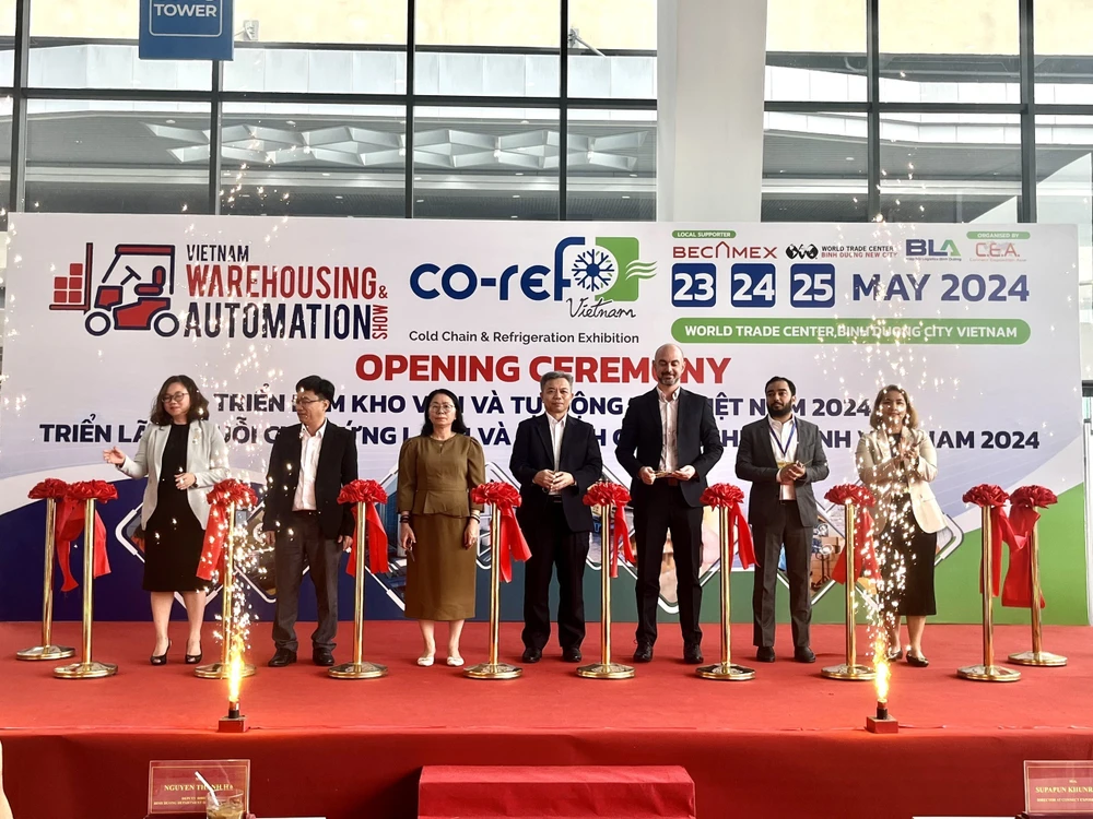 The Vietnam Warehousing & Automation Show 2024 and the Cold Chain & Refrigeration Exhibition kicks off in the southern province of Binh Duong on May 23. (Photo: VNA)
